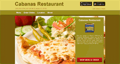 Desktop Screenshot of cabanas-restaurant.com